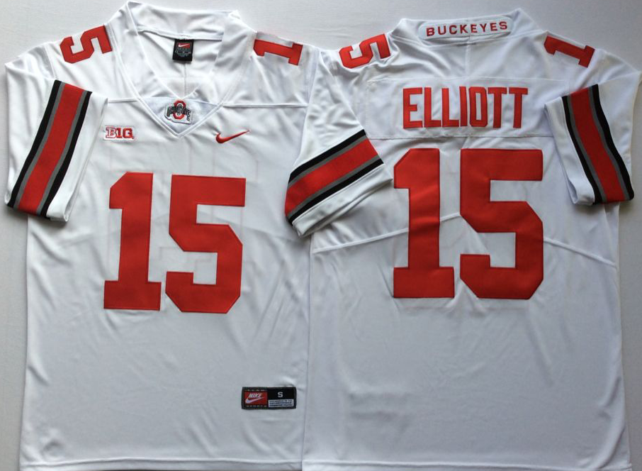 Men Ohio State Buckeyes #15 Elliott White Nike NCAA Jerseys->ncaa teams->NCAA Jersey